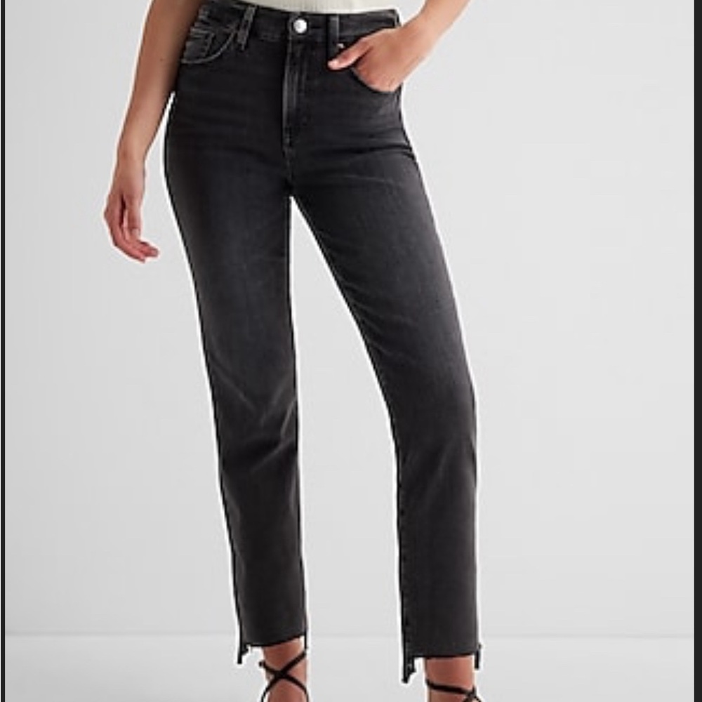 Express Flex X Straight Ankle Jeans